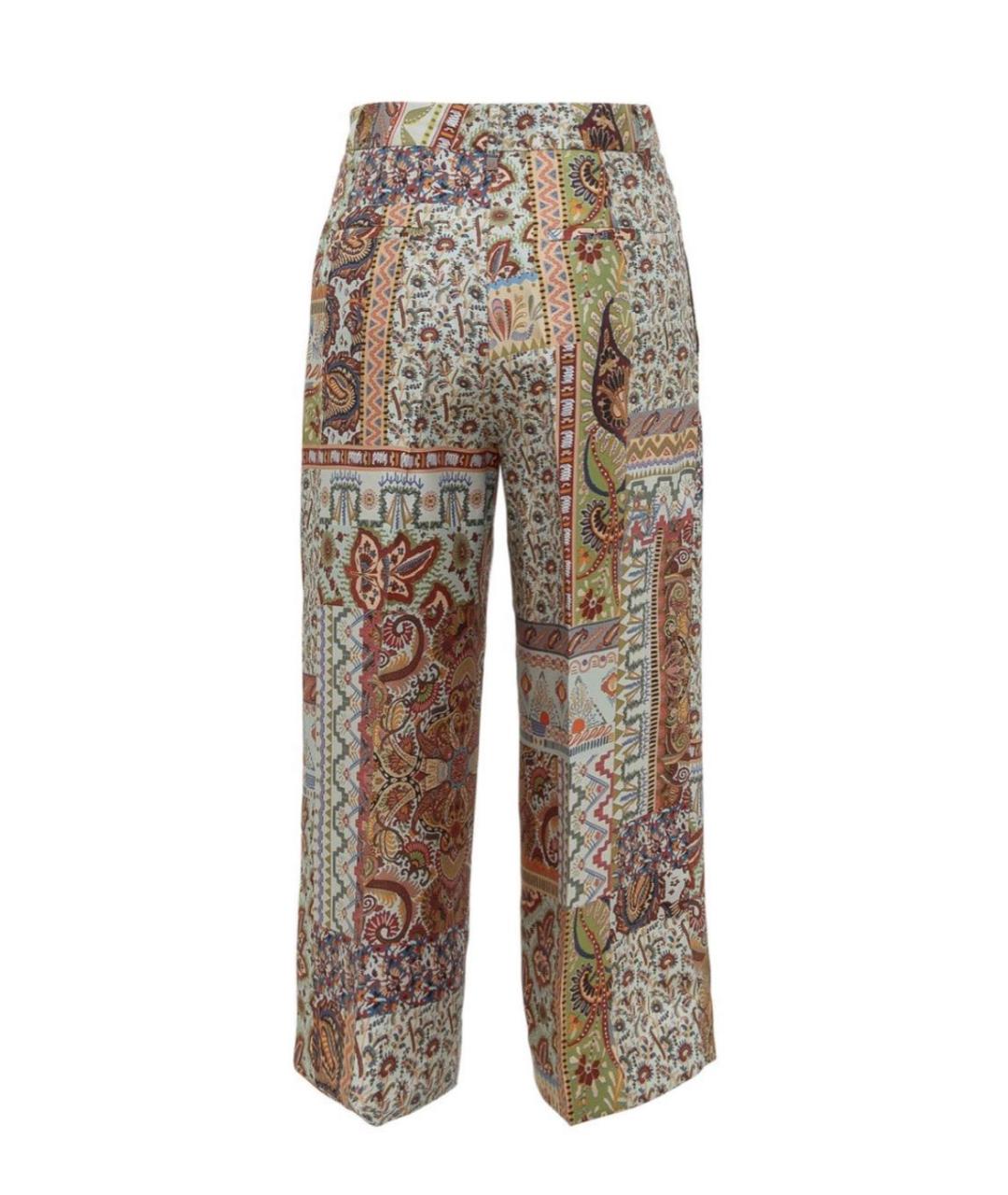 ETRO Мульти хлопковые прямые брюки, фото 2