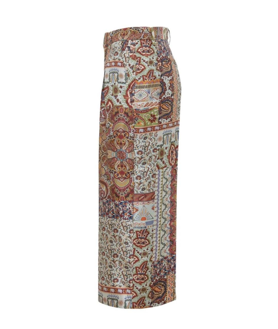 ETRO Мульти хлопковые прямые брюки, фото 6