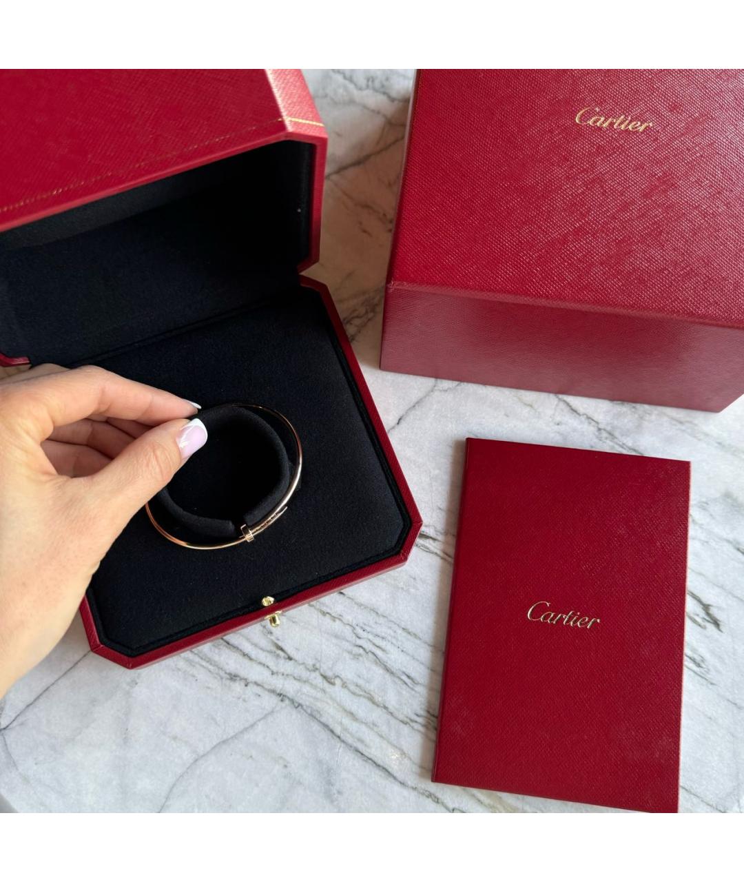 CARTIER Розовый браслет из розового золота, фото 2