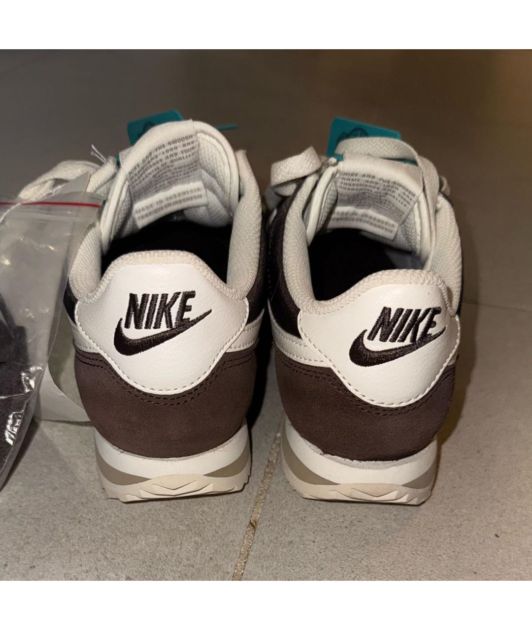 NIKE Коричневые замшевые кроссовки, фото 4