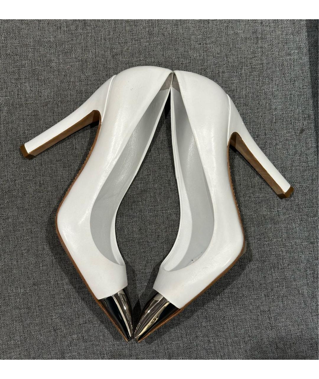LOUIS VUITTON Белые кожаные туфли, фото 5