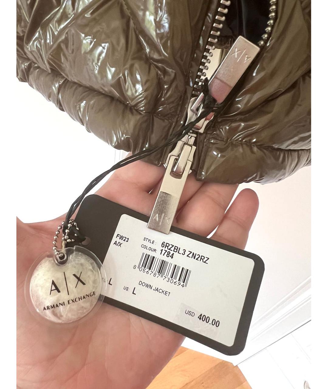ARMANI EXCHANGE Хаки куртка, фото 4
