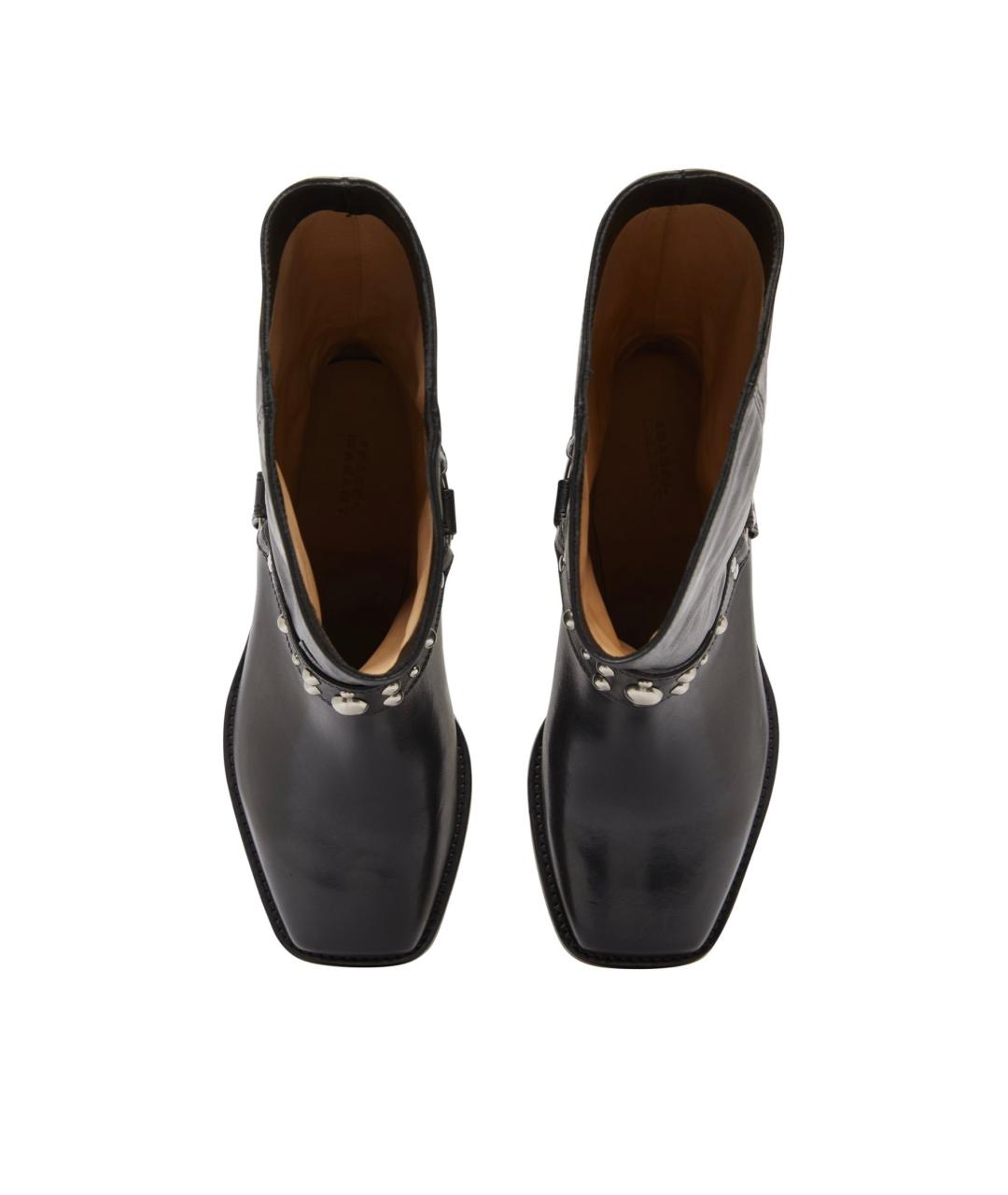 ISABEL MARANT Черные кожаные полусапоги, фото 3