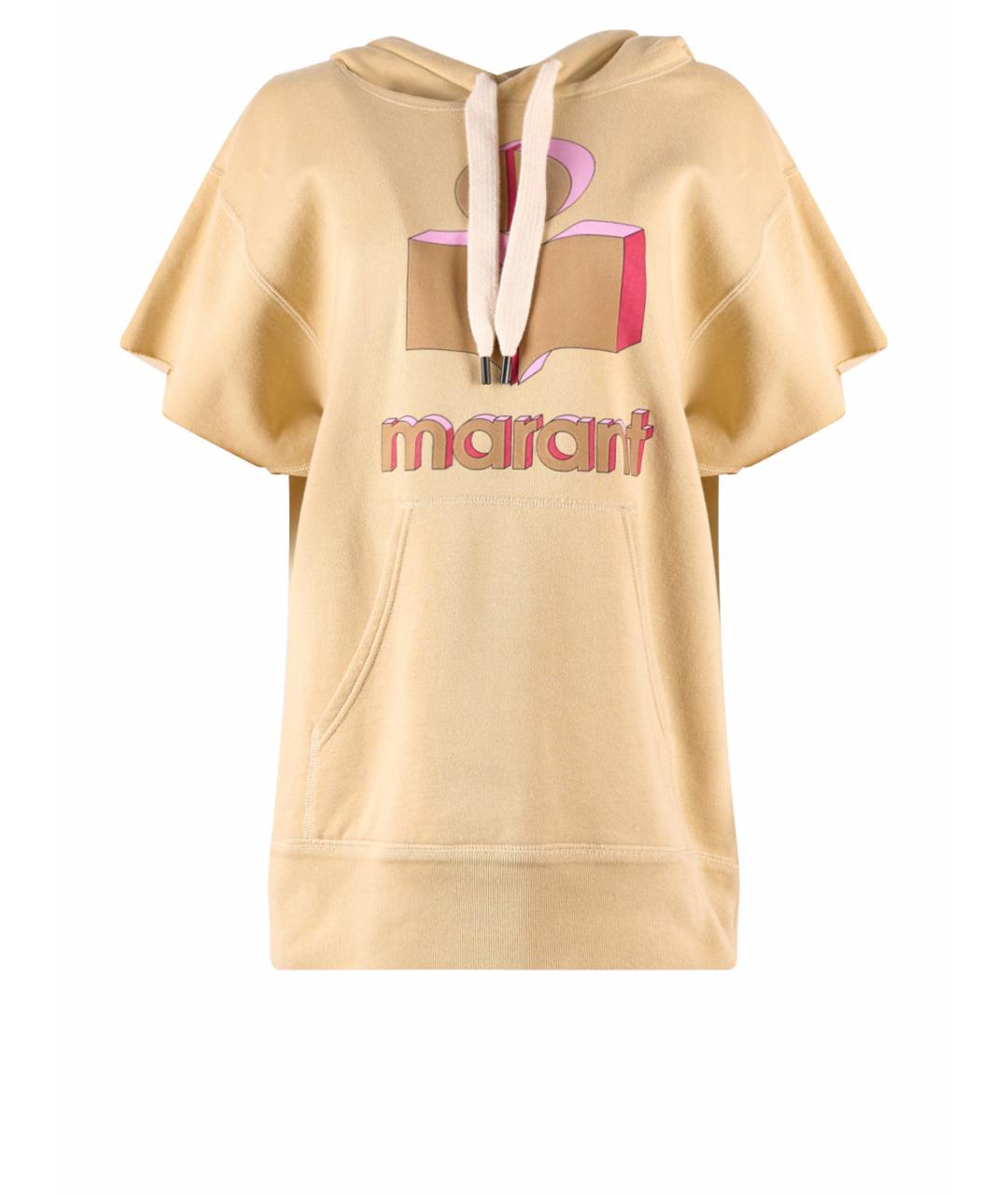 ISABEL MARANT ETOILE Бежевая хлопковая футболка, фото 1