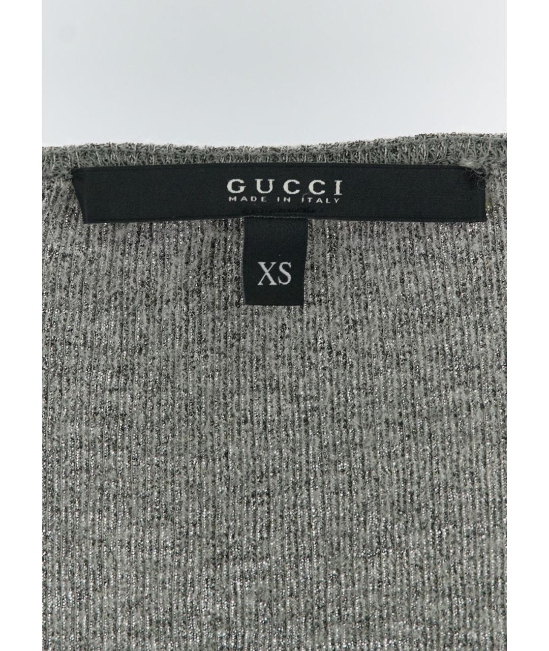 GUCCI Серая шерстяная футболка, фото 3