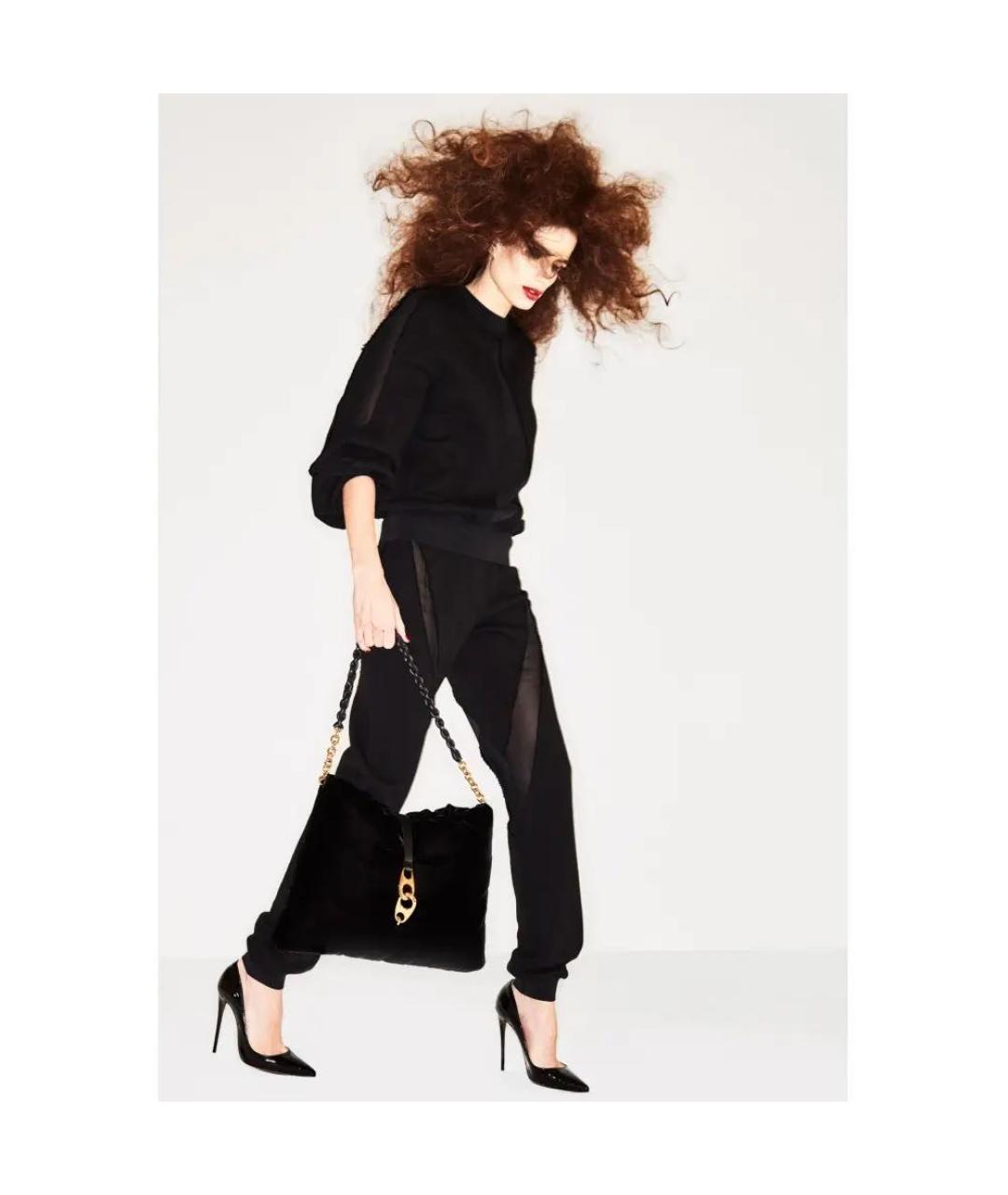 TOM FORD Черные хлопковые брюки узкие, фото 5