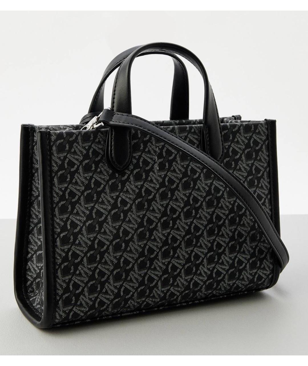 MICHAEL KORS Черная кожаная сумка с короткими ручками, фото 3