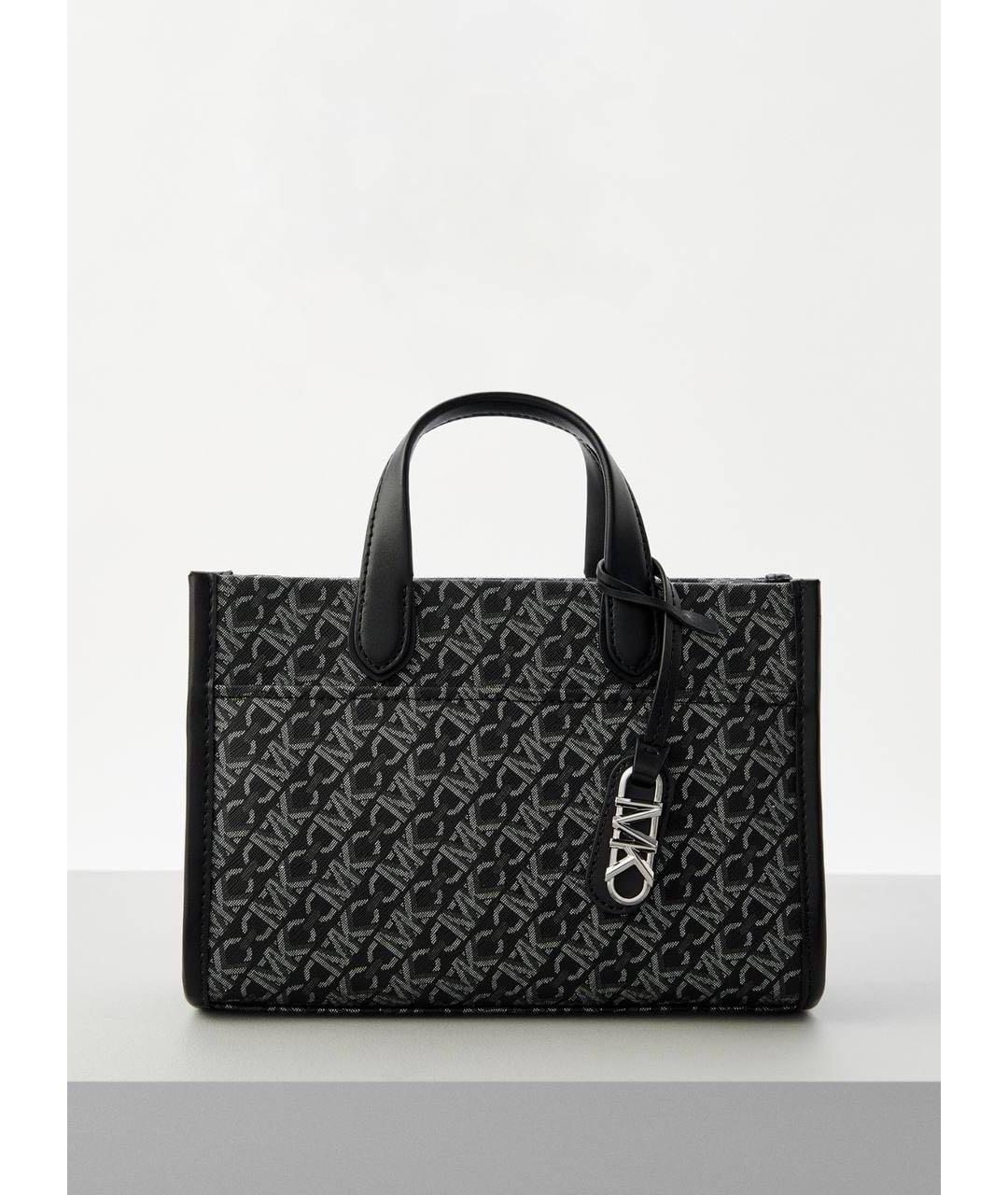 MICHAEL KORS Черная кожаная сумка с короткими ручками, фото 7