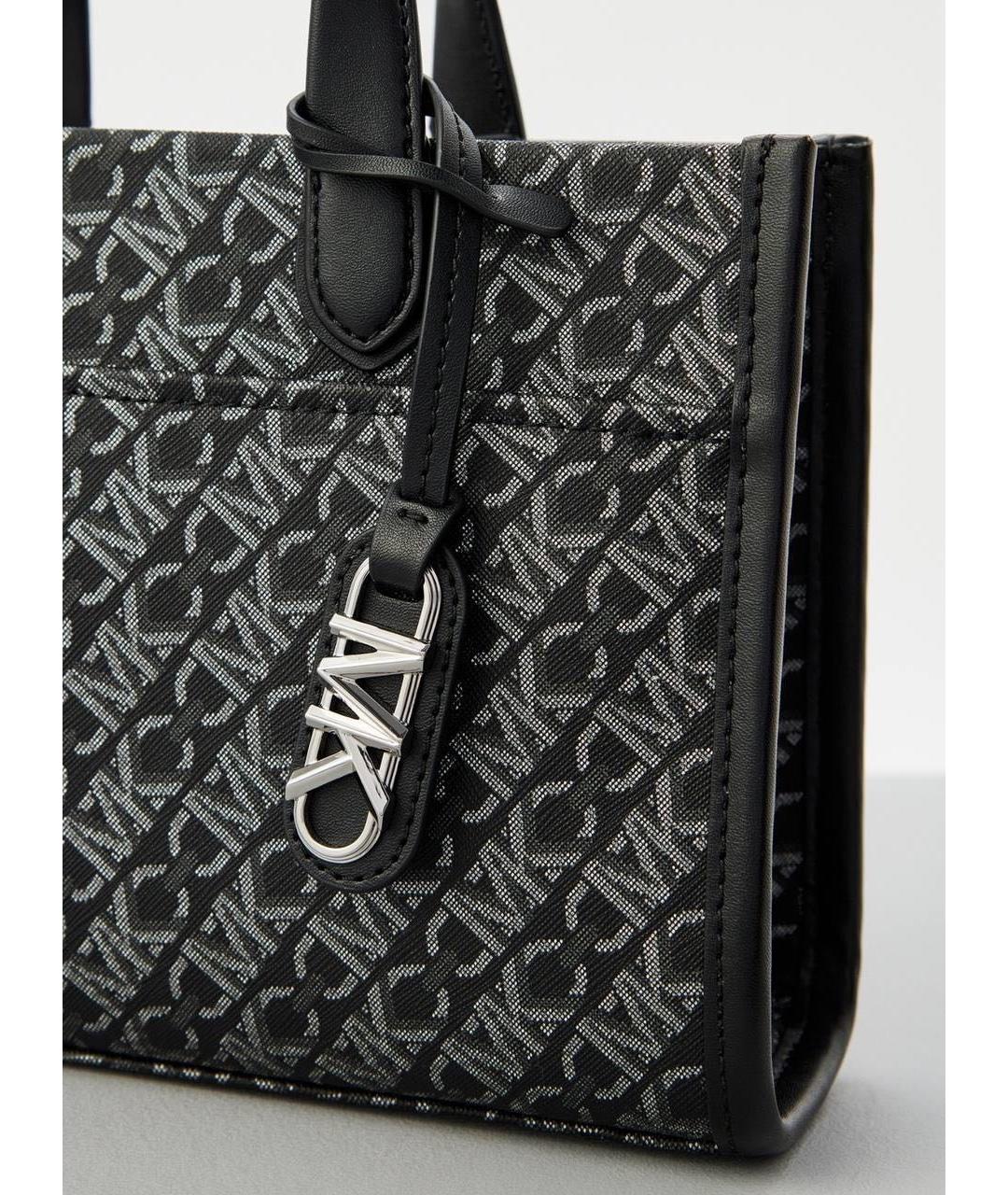 MICHAEL KORS Черная кожаная сумка с короткими ручками, фото 4