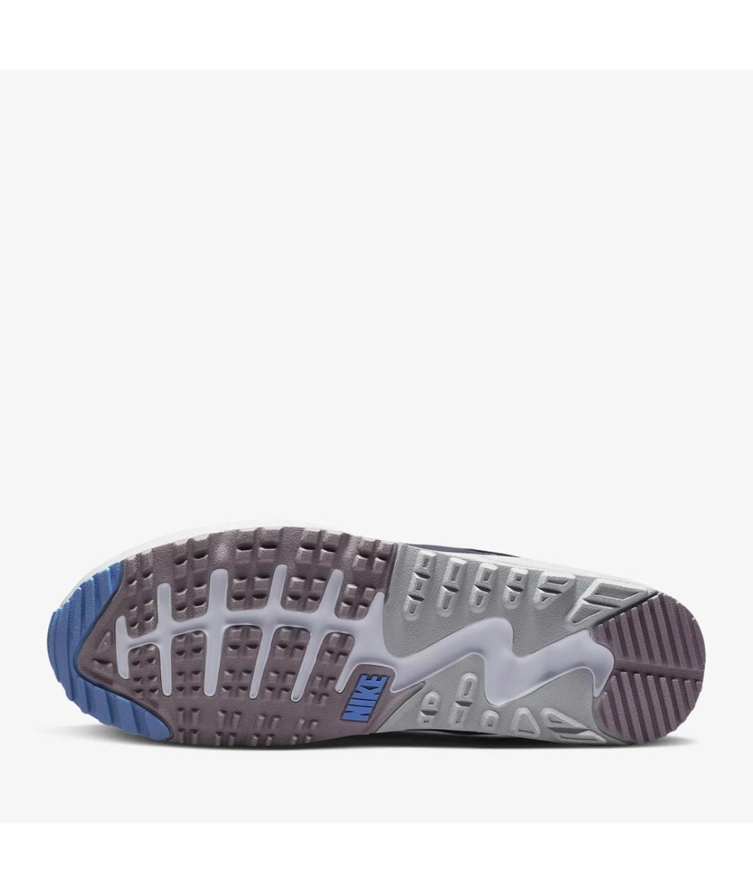 NIKE Фиолетовые кожаные низкие кроссовки / кеды, фото 5