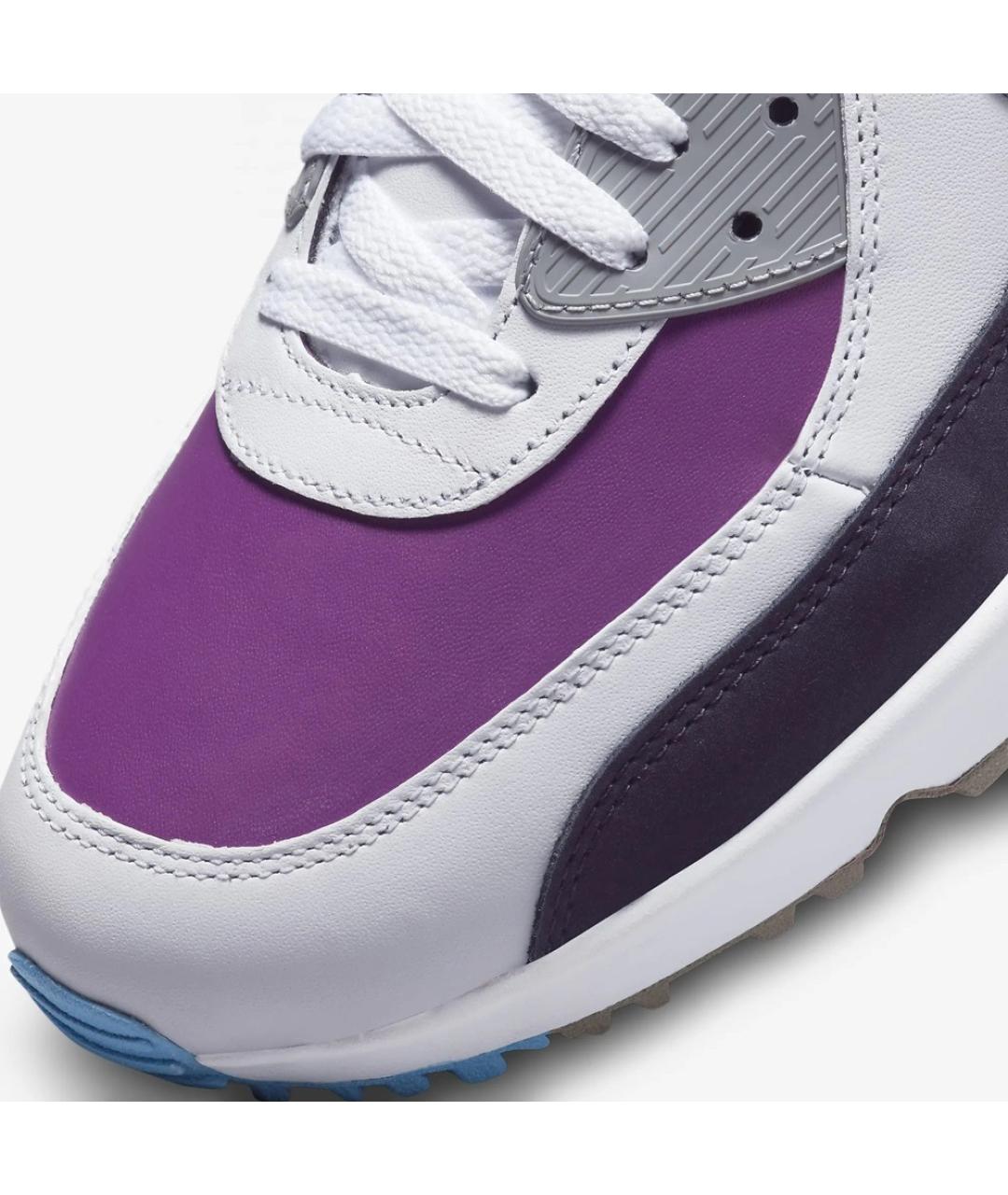 NIKE Фиолетовые кожаные низкие кроссовки / кеды, фото 8