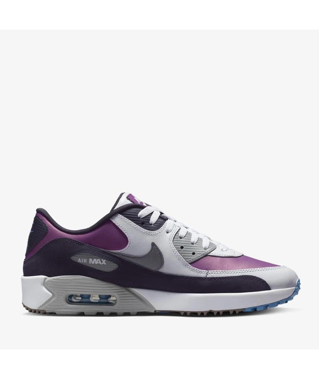 NIKE Фиолетовые кожаные низкие кроссовки / кеды, фото 7