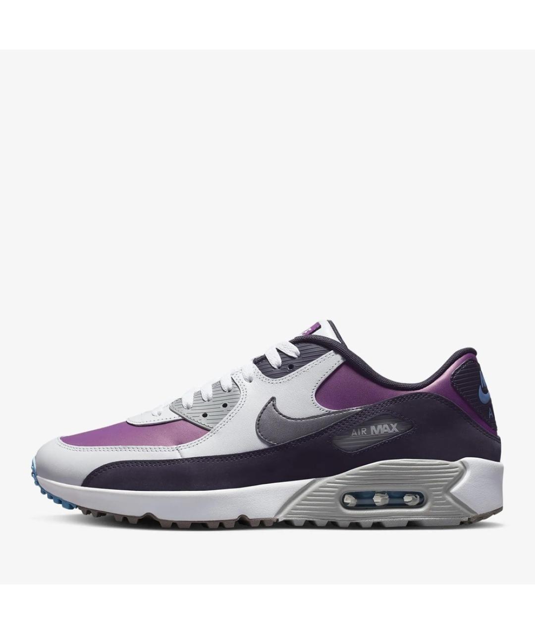 NIKE Фиолетовые кожаные низкие кроссовки / кеды, фото 6