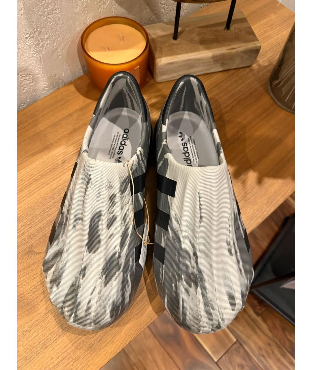 ADIDAS Антрацитовые резиновые низкие кроссовки / кеды, фото 2