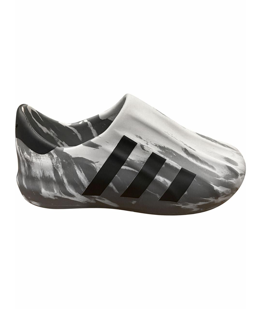 ADIDAS Антрацитовые резиновые низкие кроссовки / кеды, фото 1