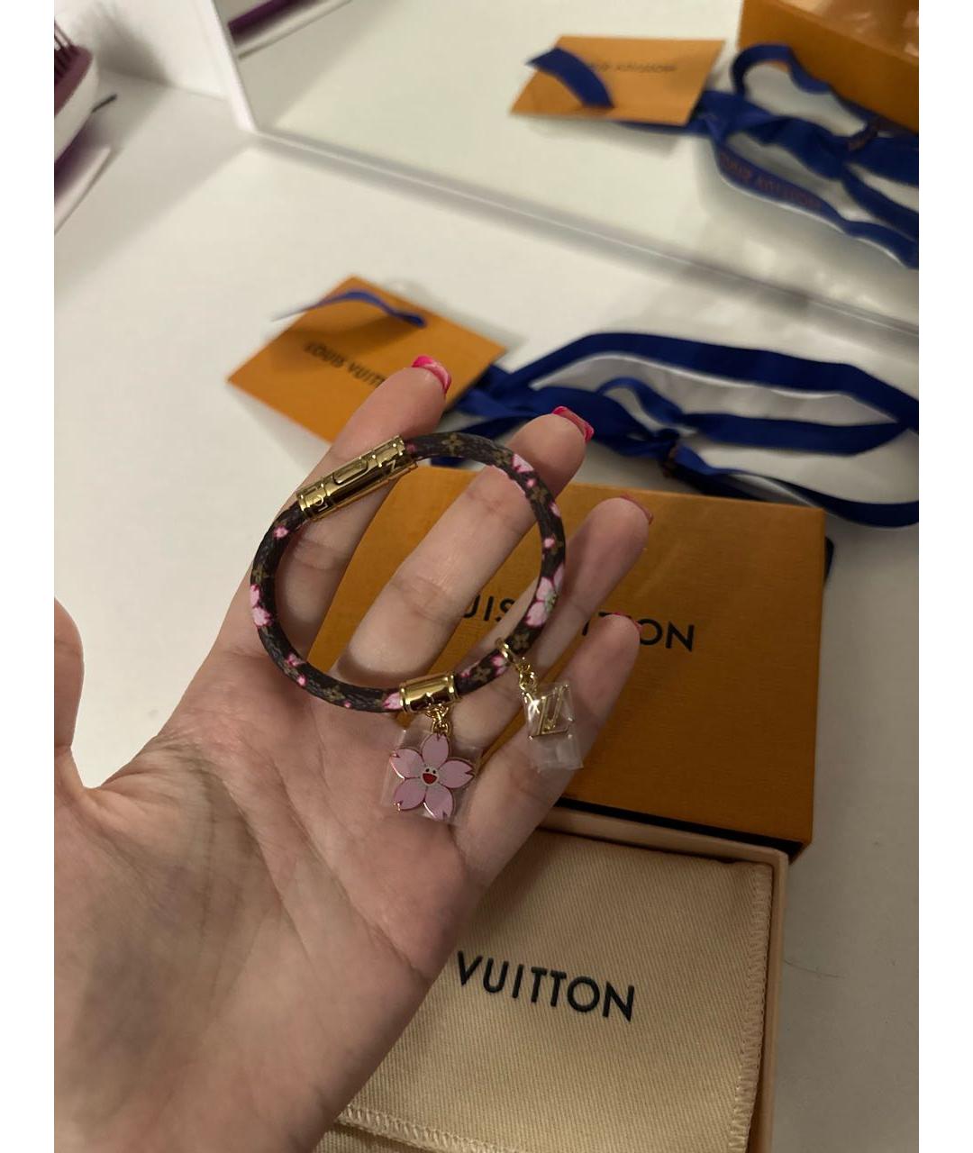 LOUIS VUITTON Коричневый браслет, фото 5