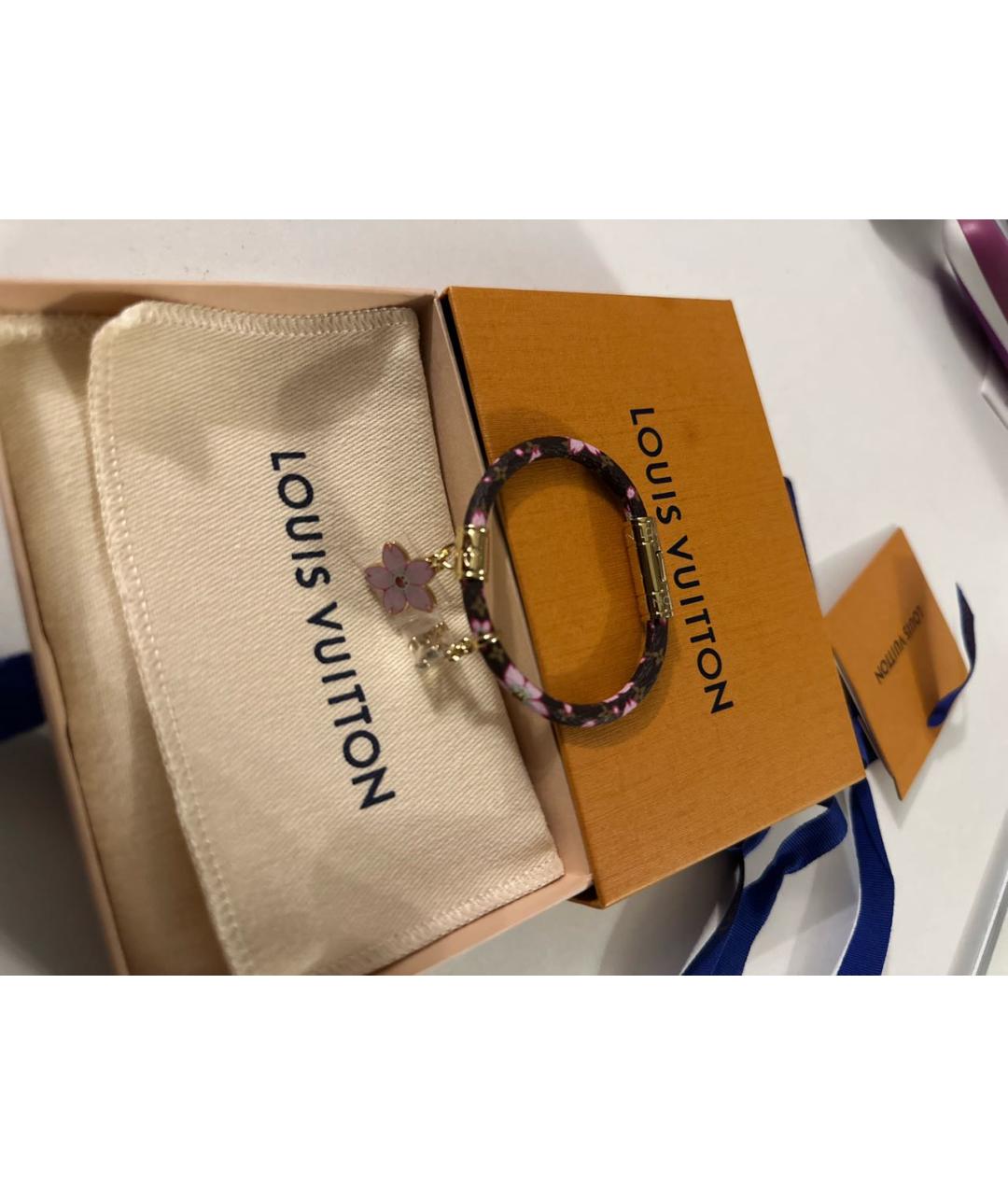 LOUIS VUITTON Коричневый браслет, фото 3