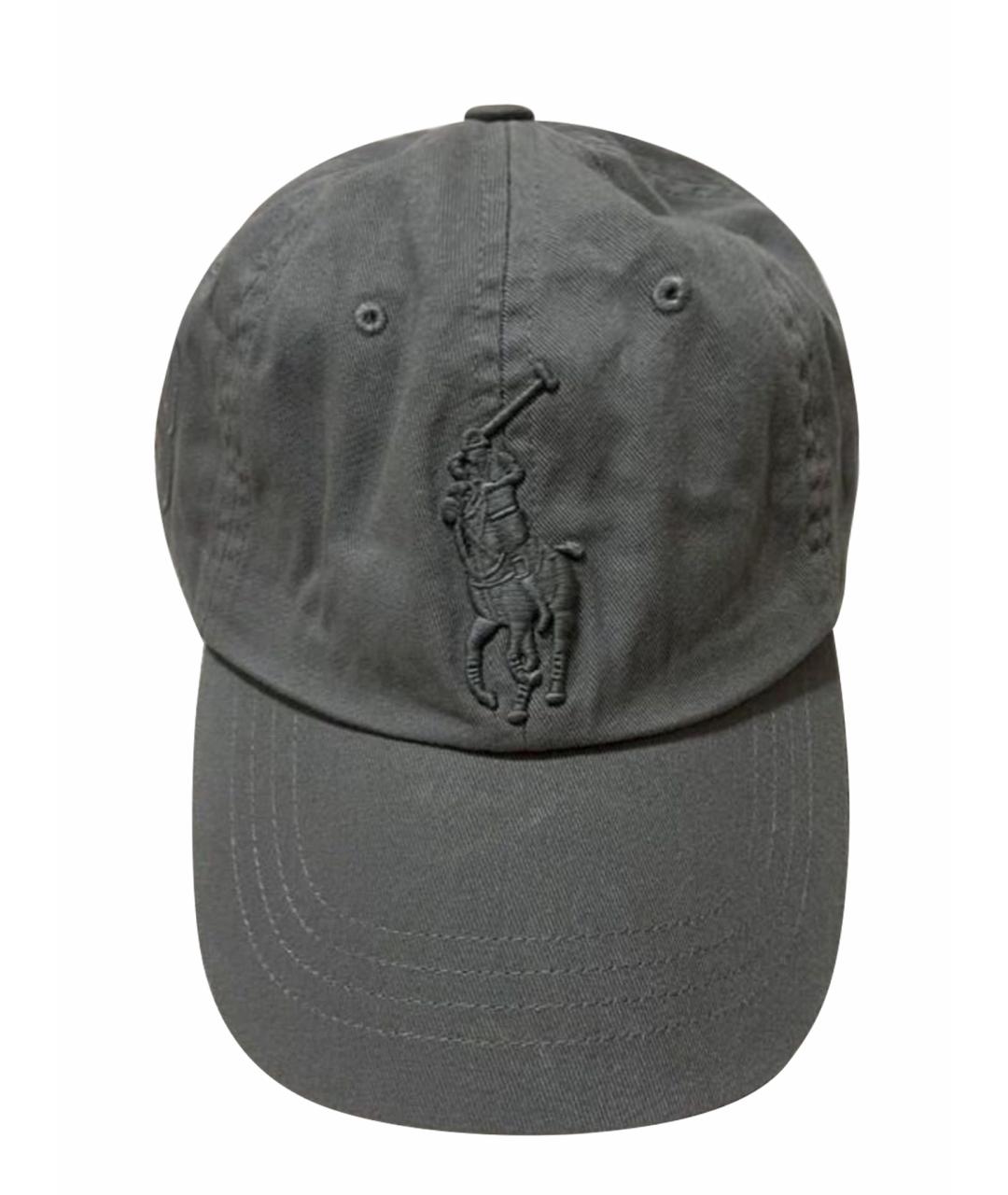 POLO RALPH LAUREN Серая хлопковая кепка/бейсболка, фото 1