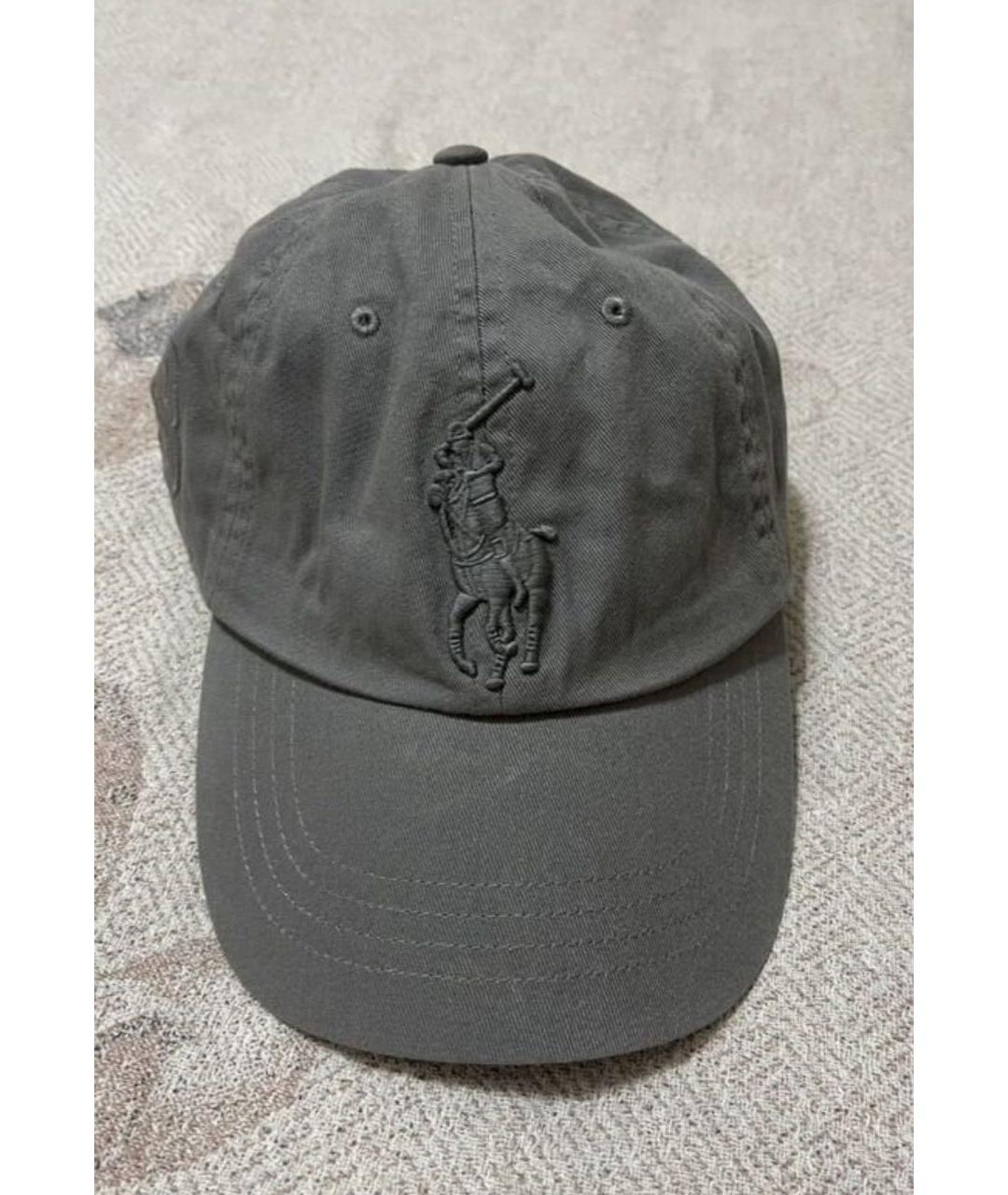 POLO RALPH LAUREN Серая хлопковая кепка/бейсболка, фото 5