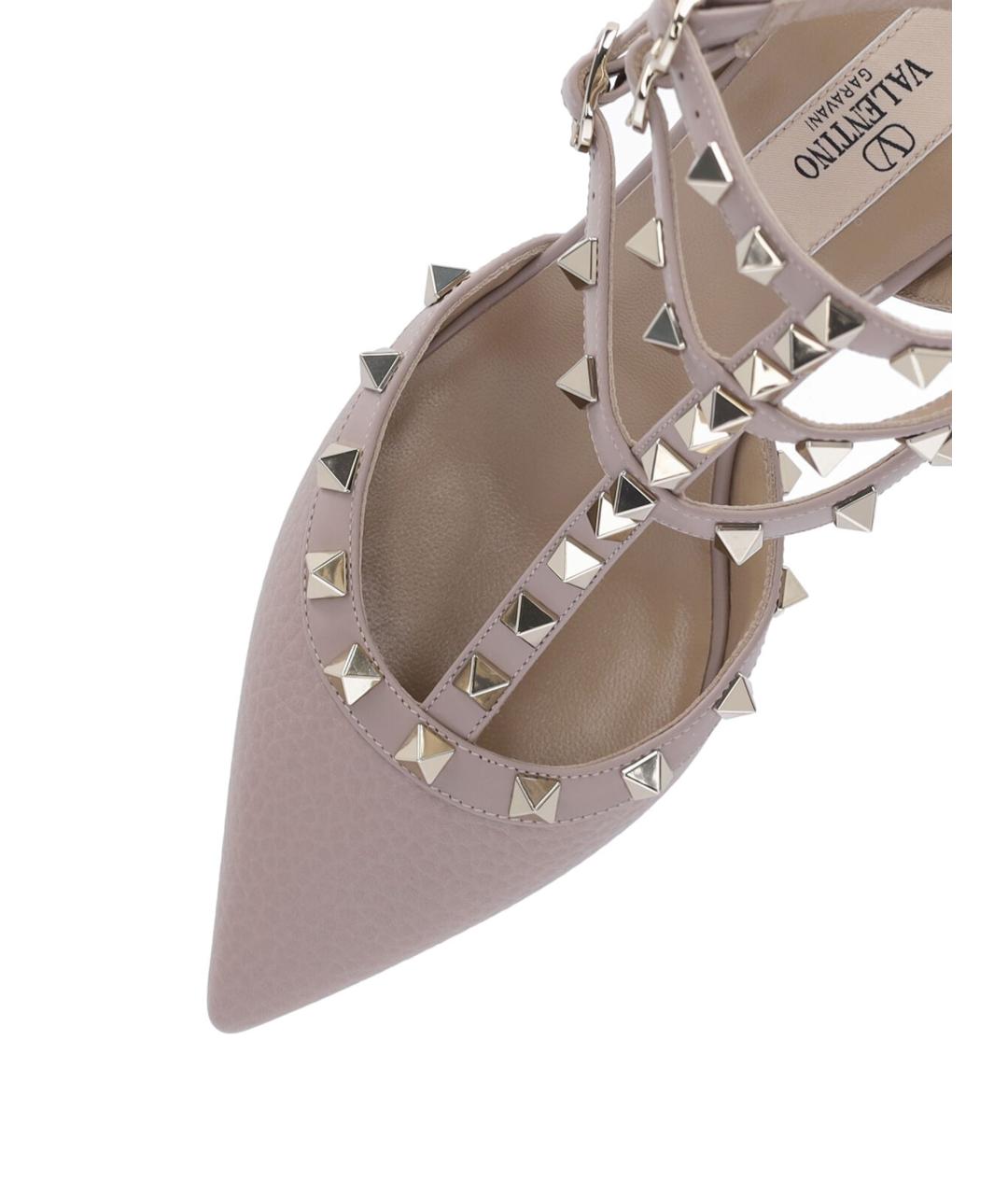 VALENTINO Розовые кожаные туфли, фото 5