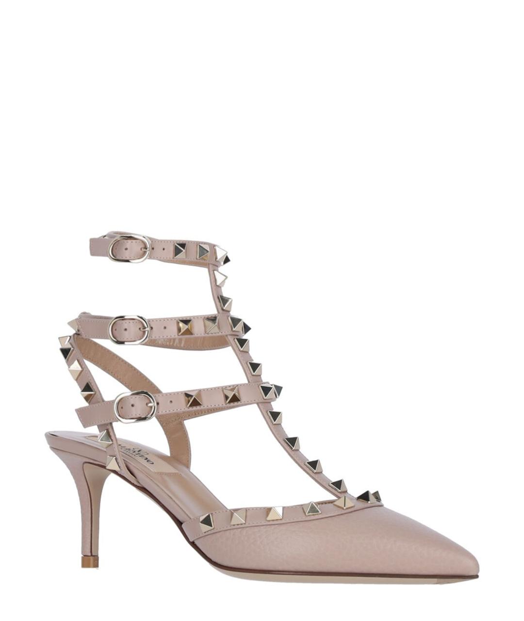 VALENTINO Розовые кожаные туфли, фото 2