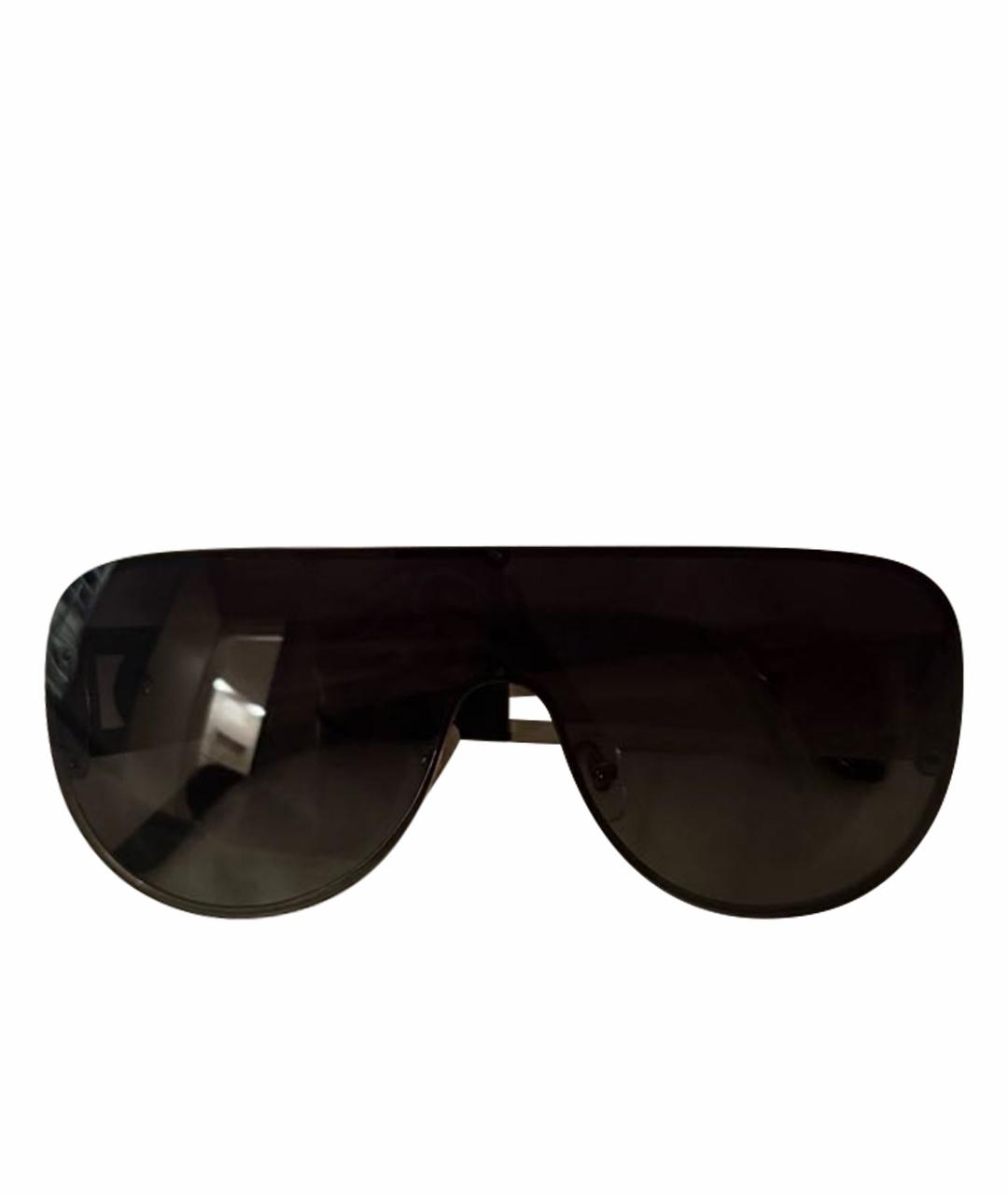 VERSACE Черные пластиковые солнцезащитные очки, фото 1