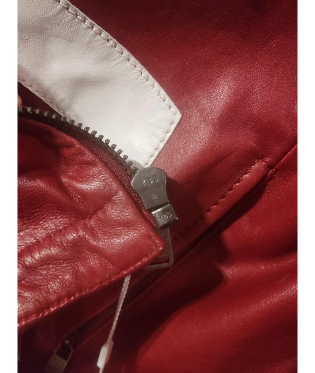 BIKKEMBERGS Красная кожаная куртка, фото 8