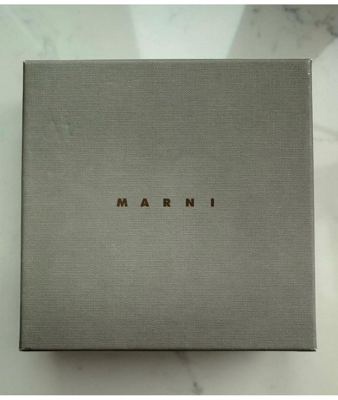 MARNI Коричневые серьги, фото 5