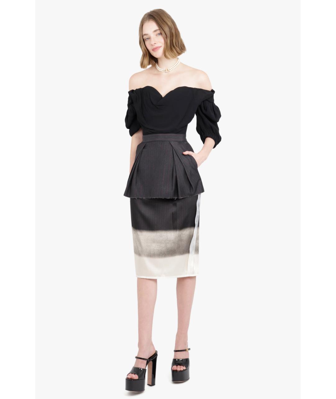 MAISON MARGIELA Мульти юбка миди, фото 7