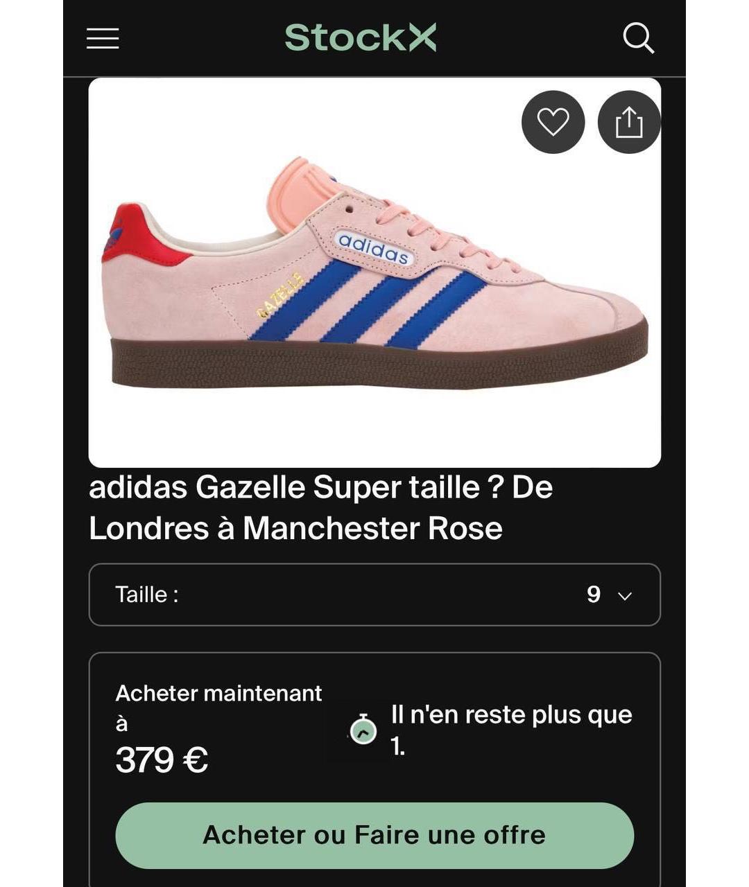 ADIDAS Розовые замшевые низкие кроссовки / кеды, фото 7
