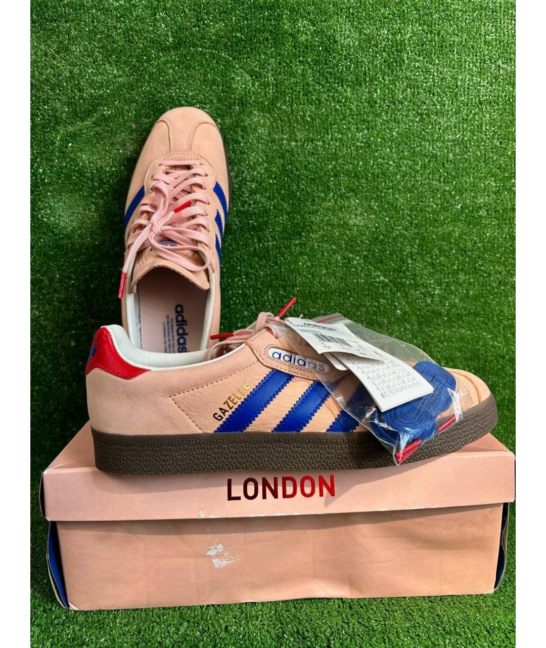 ADIDAS Розовые замшевые низкие кроссовки / кеды, фото 2