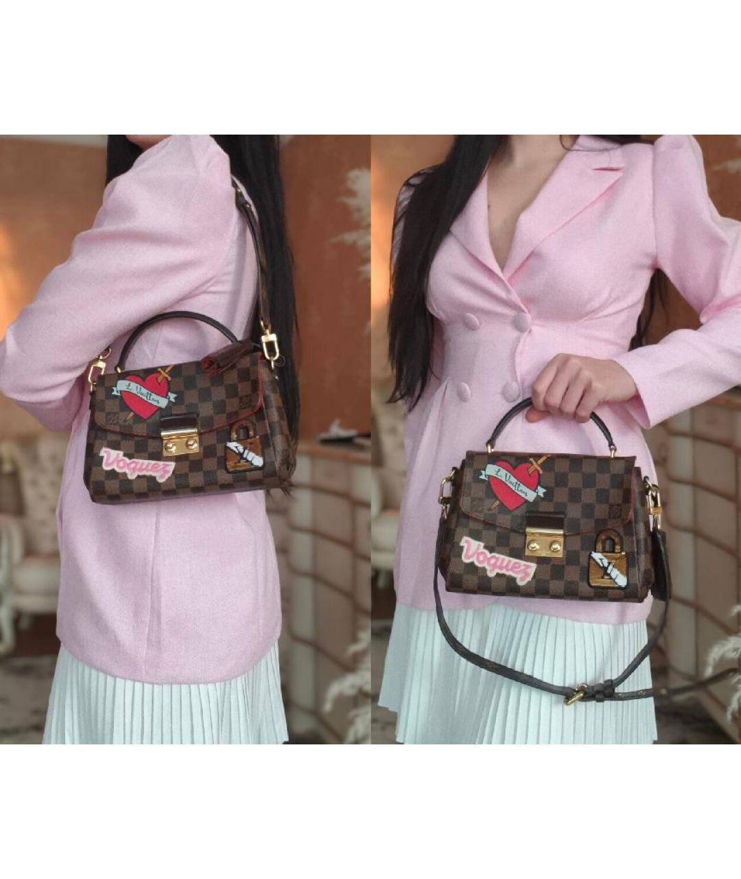 LOUIS VUITTON Коричневая сумка с короткими ручками, фото 4