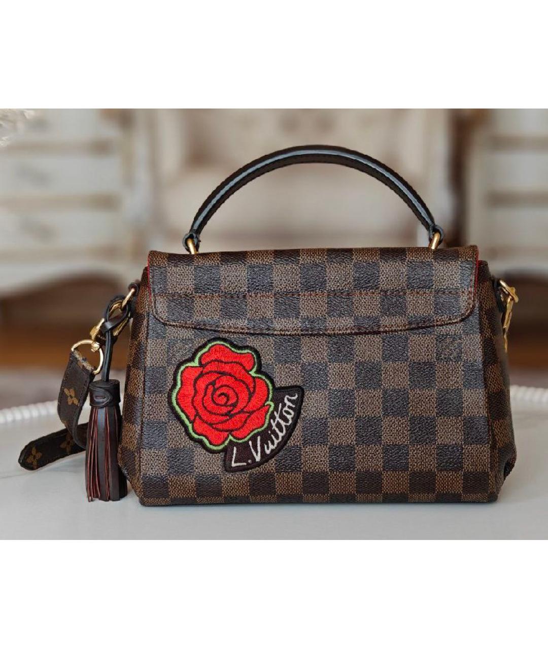 LOUIS VUITTON Коричневая сумка с короткими ручками, фото 3