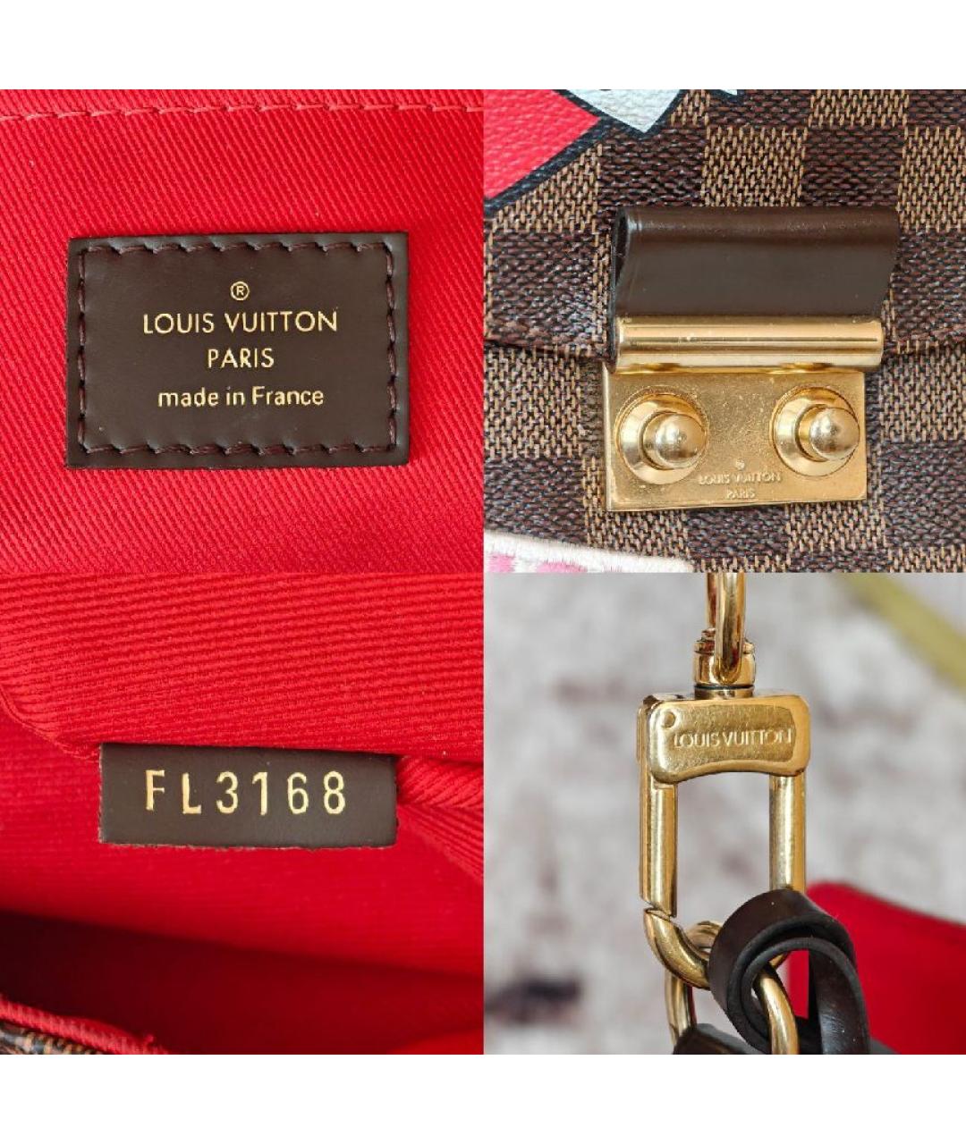 LOUIS VUITTON Коричневая сумка с короткими ручками, фото 5