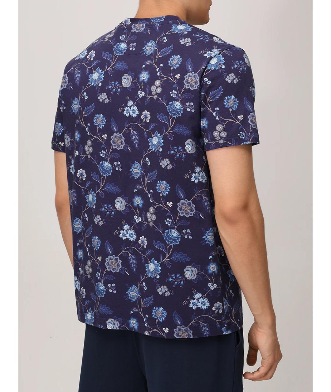ETRO Синяя хлопковая футболка, фото 3