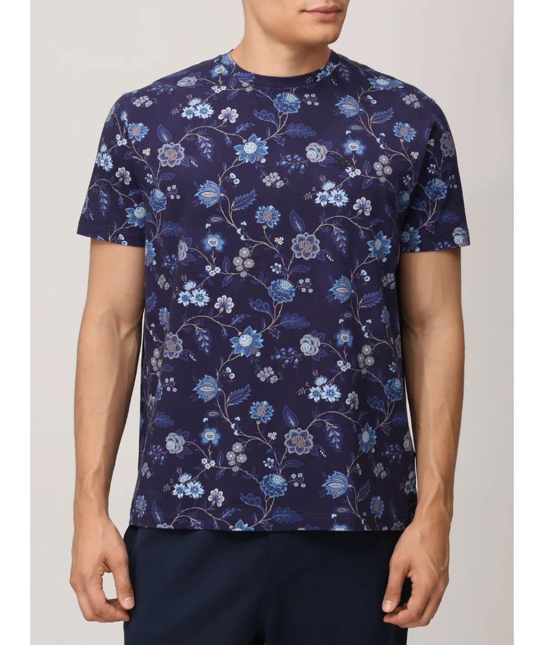 ETRO Синяя хлопковая футболка, фото 4