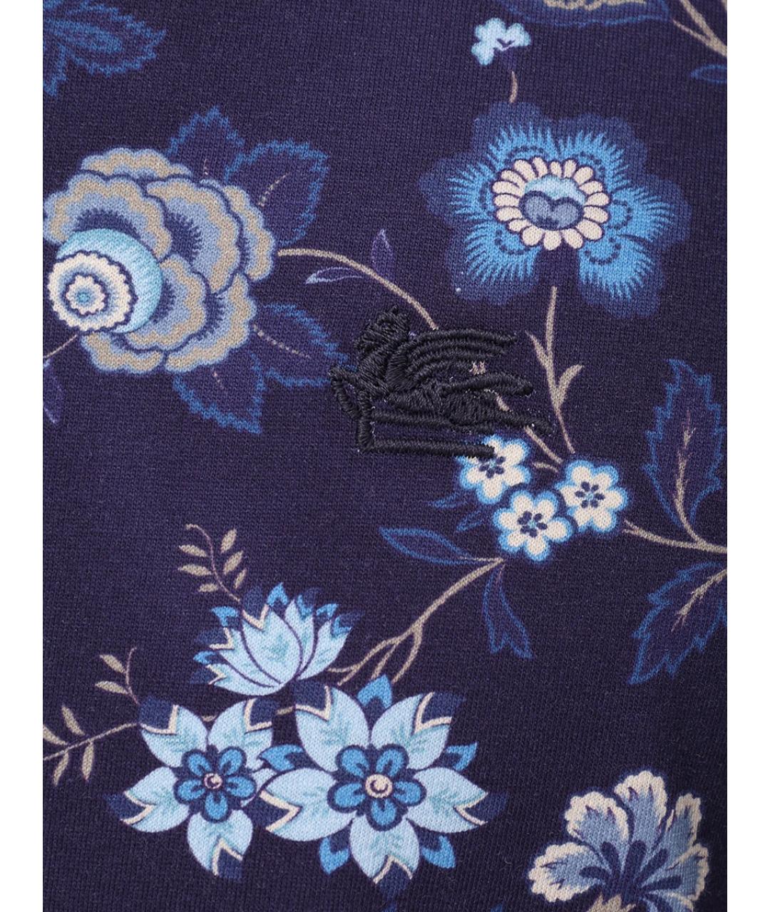 ETRO Синяя хлопковая футболка, фото 6