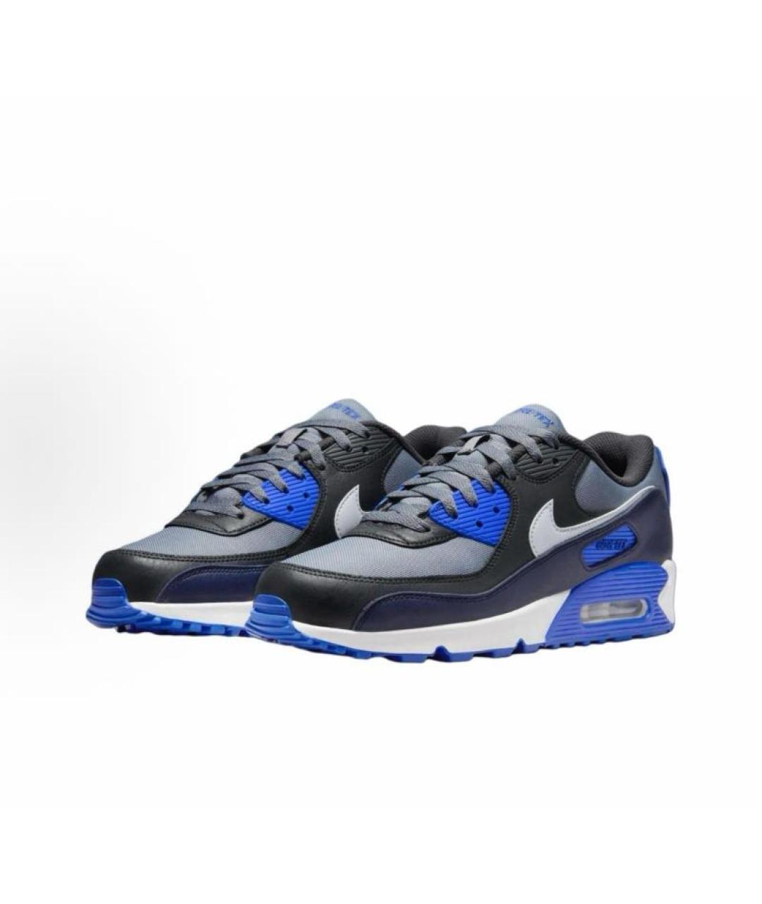 NIKE Серые кожаные низкие кроссовки / кеды, фото 3