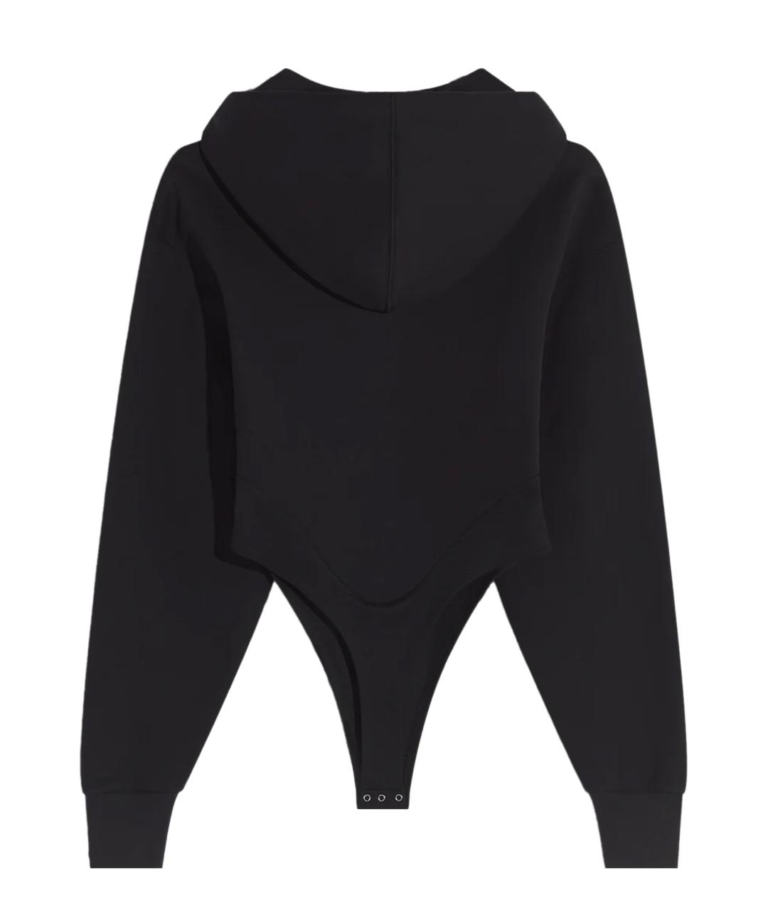 MUGLER Черное хлопковое боди, фото 2