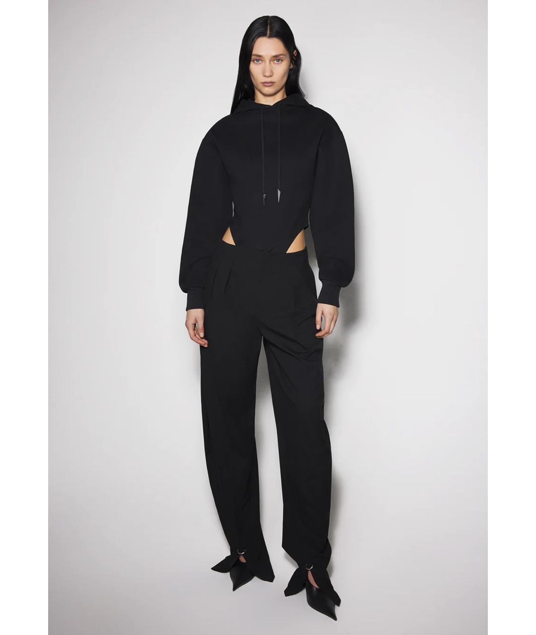 MUGLER Черное хлопковое боди, фото 3