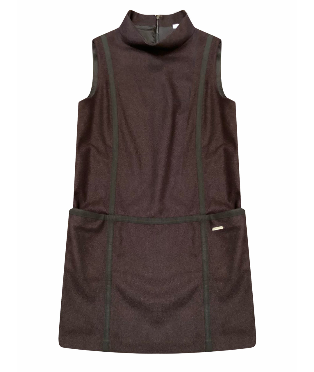 GIANFRANCO FERRE Бордовое шерстяное повседневное платье, фото 1