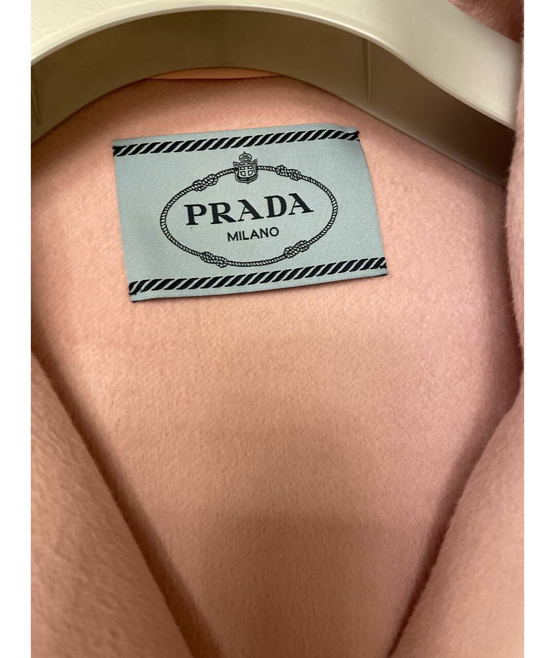 PRADA Розовое шерстяное пальто, фото 4