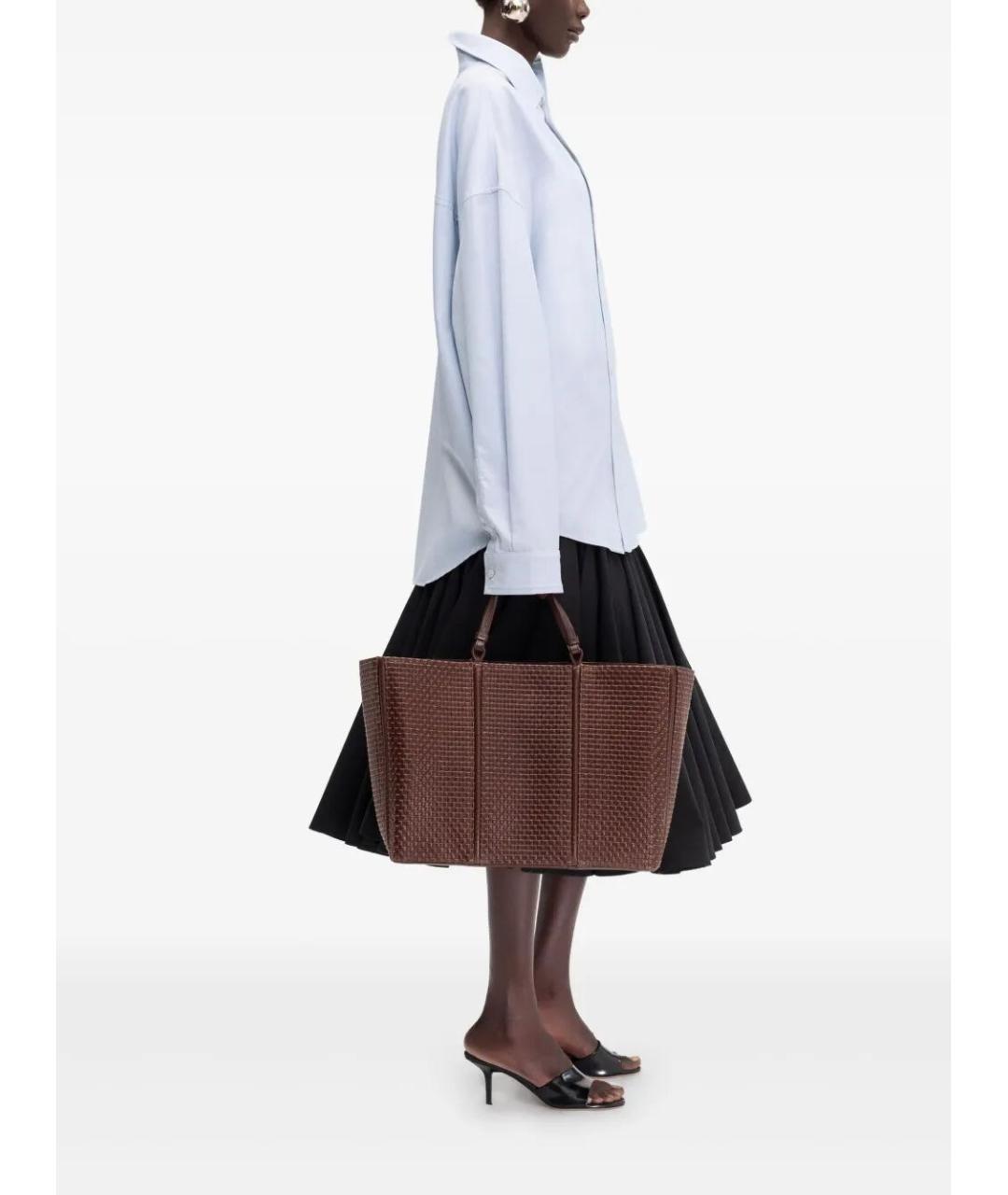 JACQUEMUS Голубая хлопковая рубашка, фото 5