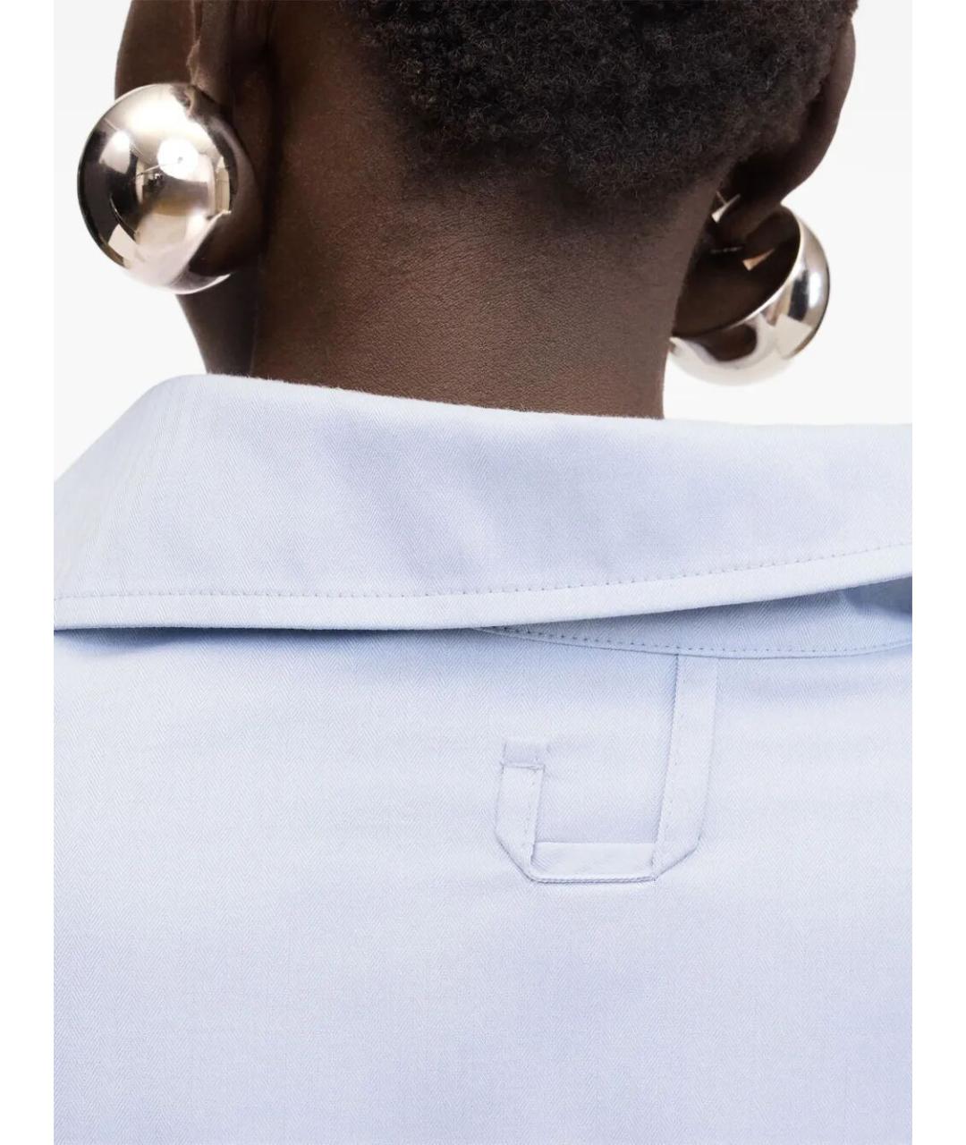 JACQUEMUS Голубая хлопковая рубашка, фото 6