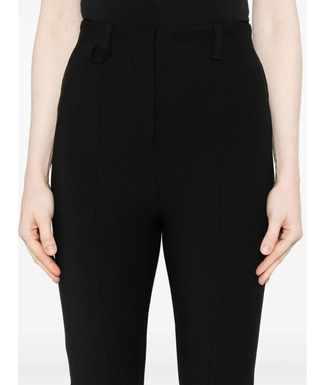 JACQUEMUS Черные полиамидовые прямые брюки, фото 5