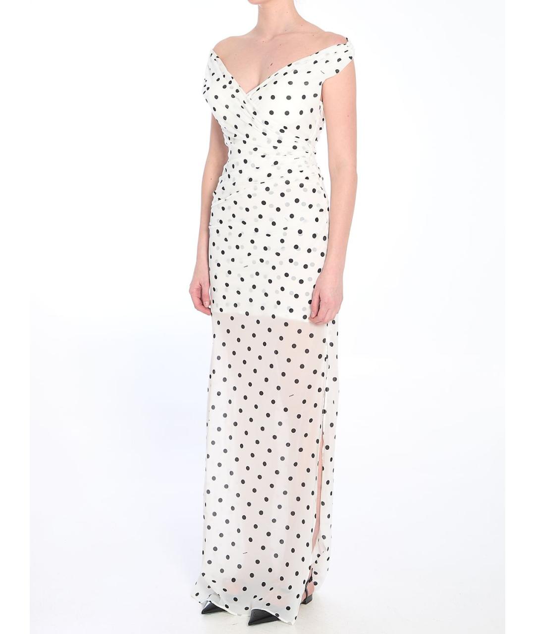JACQUEMUS Белое полиэстеровое повседневное платье, фото 3