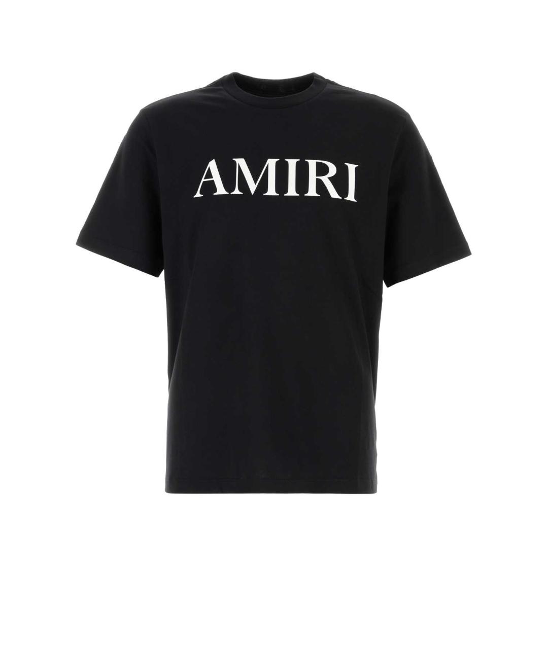 AMIRI Черная хлопковая футболка, фото 1