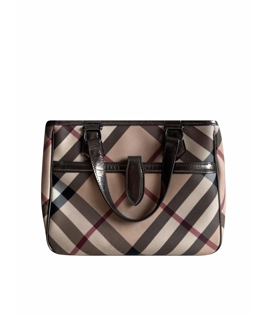 BURBERRY Бежевая сумка с короткими ручками, фото 1