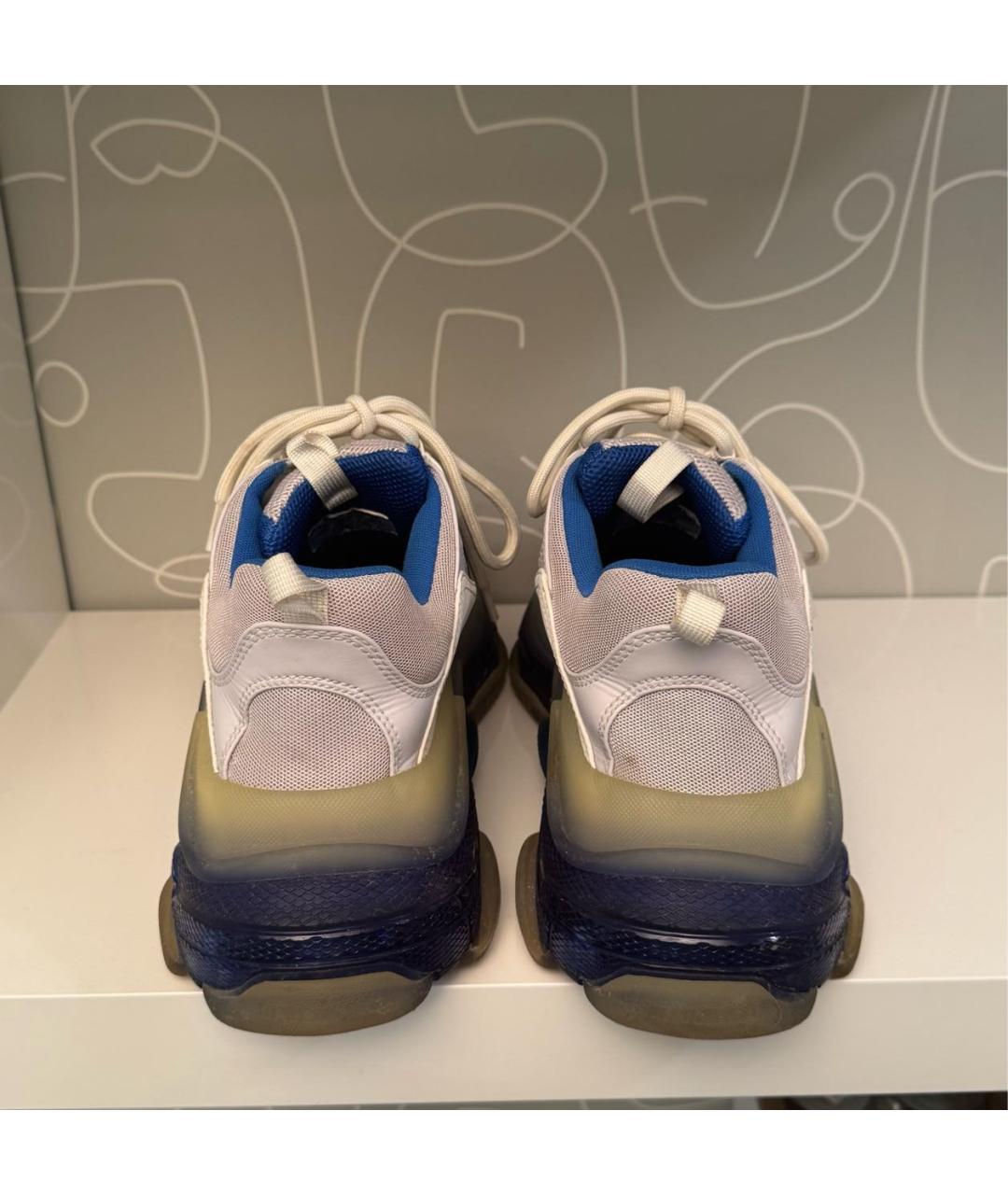 BALENCIAGA Белые низкие кроссовки / кеды, фото 4