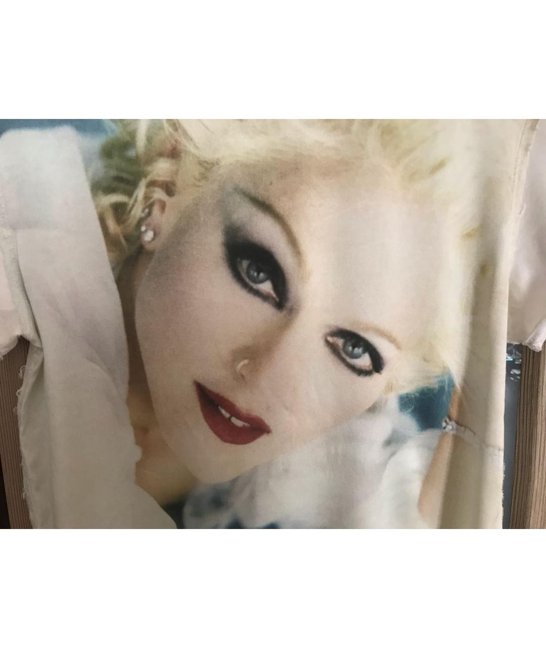 DOLCE&GABBANA Мульти шелковая футболка, фото 4